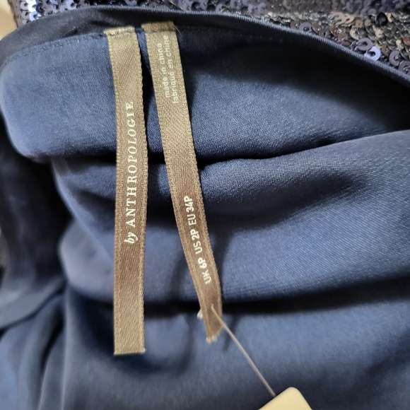 Anthropologie Twist Front Sequin Cocktail Dress - Picture 16 of 16